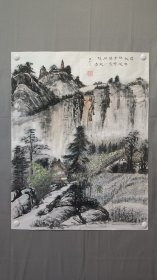 22542，赖德隆★山水画，尺寸90×69厘米