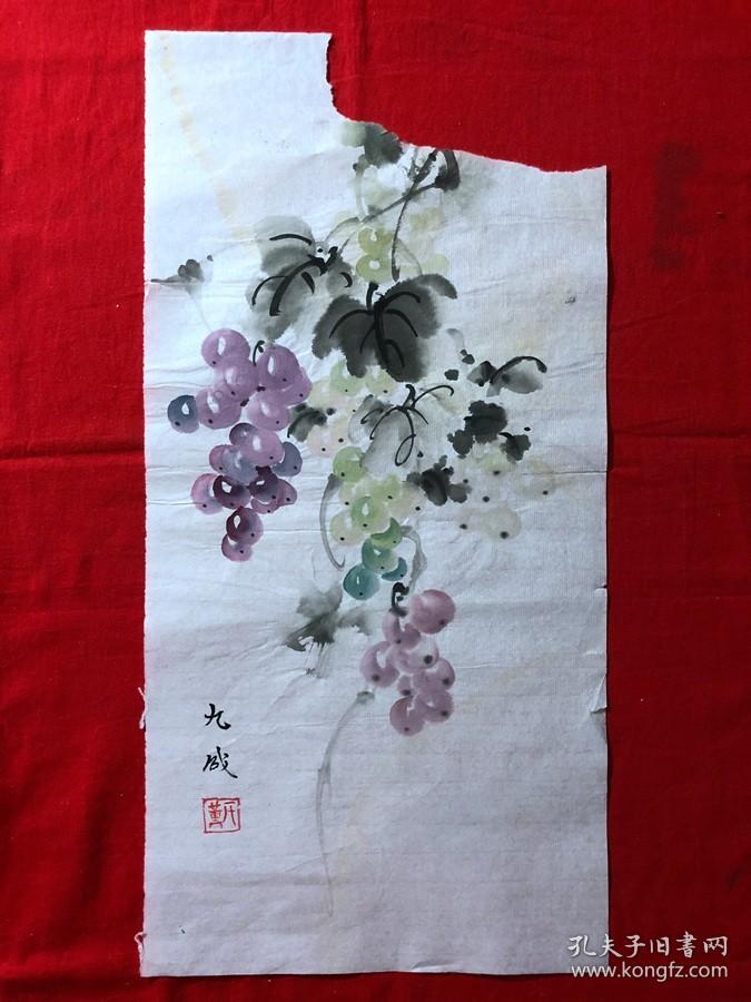 16365~【董九成】花鸟画，尺寸约为50*25厘米