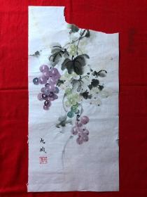 16365~【董九成】花鸟画，尺寸约为50*25厘米