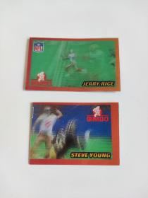 国外稀有卡片 变换卡 BIMBO墨西哥 食品卡 橄榄球运动员变换卡 小众稀有食品卡 80后回忆收藏 90年代时的卡片
