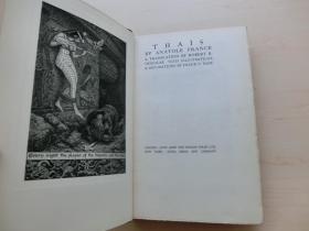 【包邮】1926年出版  法朗士名著 《 黛丝》（THAIS）Frank C. Pape 精美版画插图