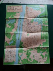 【旧地图 】长沙交通图【1992年版】交通、游览、地名、街道等老资料等