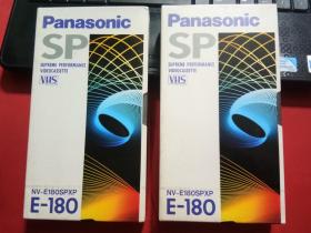 录像带 空白录像带 Panasonic SP- E-180 2盒（未拆封）