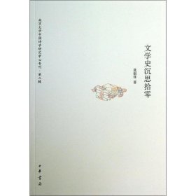 文学史沉思拾零南京大学中国诗学研究中心专刊 第二辑