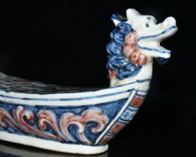 明代宣德青花小龙船