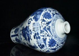 元代青花周亚夫人物故事梅瓶