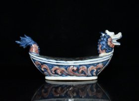 明代宣德青花小龙船