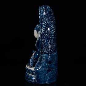 清乾隆年青花百佛像