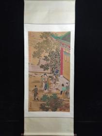 纯手工字画赵雍 画芯尺寸：150×66cm 大四尺中堂人物作品