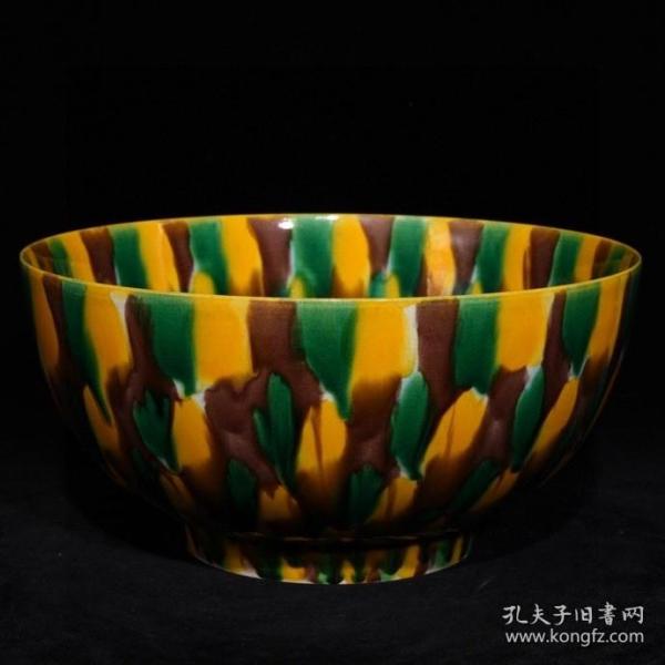 明弘治虎皮釉碗