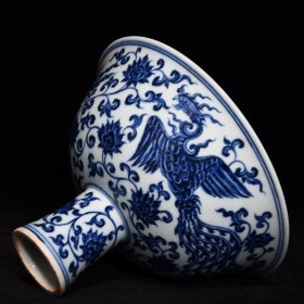 明宣德青花凤纹高脚碗77