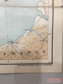 The automobile association touring map of england&wales 英国汽车协会旅游地图之威尔士