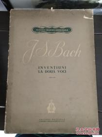 J.S.BACH INVENTIUNI LA DOUA VOCI老乐谱