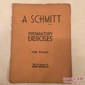 A SCHMITT OP.16 罗伯特·比德曼 钢琴老乐谱 有藏书章