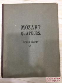 MOZART quatuors Violino secondo 莫扎特小提琴第二声部老乐谱