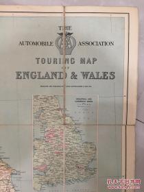 The automobile association touring map of england&wales 英国汽车协会旅游地图之威尔士