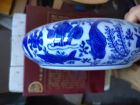 青花鱼纹笔洗