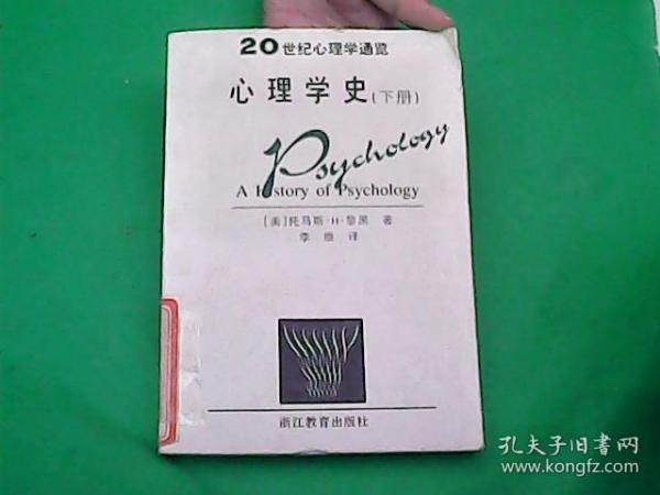 心理学史：20世纪心理通览 下册