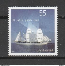 德国邮票 2008年 帆船 Gorch Fork 1枚全