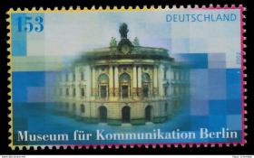 德国邮票 2002年 柏林通讯博物馆 建筑 1枚全