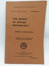 The Review of Applied Entomology (Series A: Agricultural) Vol. 39. Ser. A. Part 12. pp. 409-452. December, 1951. 英文原版-《应用昆虫学综述（A辑：农业）第39卷》第12部分。第409-452页，1951年11月