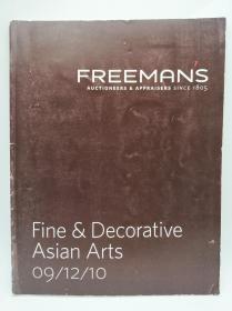 Freeman's Auctioneers & Appraisers Since 1805: Fine & Decorative Asian Arts 09/12/10 英文原版《弗里曼自1805年以来的拍卖师和评估师：亚洲美术和装饰艺术》（2010年12月9日）