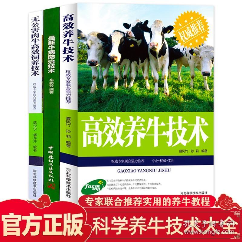 【原版闪电发货】养牛书籍大全3册 高效养牛技术+牛病+无公害肉牛高效饲养 母牛繁殖饲养管理兽医诊治牛病全书养殖技术书籍大全