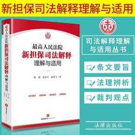 最高人民法院新担保司法解释理解与适用