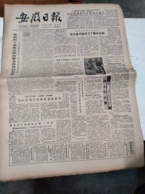 1985年7月19日   安徽日报  生日报   （4开4版）  再访一等功臣丁晓兵