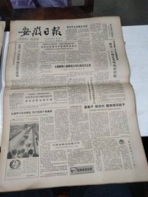1984年5月8日   安徽日报  生日报   （4开4版） 访临泉县李寨村党支部书记朱登明