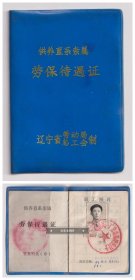 【任6件包邮挂】老证件 1993年供养直系亲属劳保待遇证 丹东电视机总厂