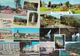 0054-外国风景明信片四枚合售