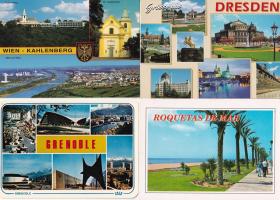 0055-外国风景明信片四枚合售