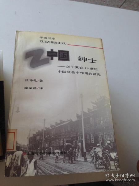 中国绅士：关于其在十九世纪中国社会中作用的研究