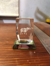 水晶玻璃镇纸生肖牛