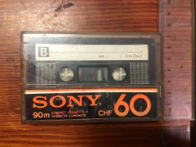 磁带：SONY 90m (compact cassete) CHF 60
