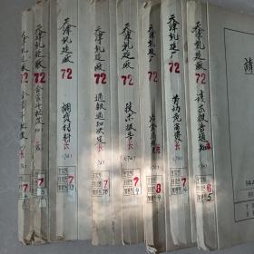 同一单位 文件资料合订   1970-1981年  共55本 每本页数不同多份文件资料合订