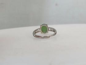 乡下收的镶嵌+和田玉戒指