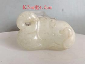 乡下收的 清代 和田玉.手把件 有残