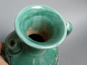 宋代绿釉 瓷 壶
