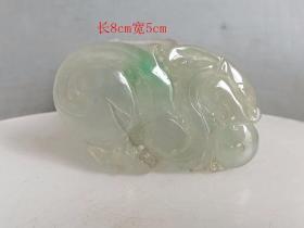乡下收的冰种 飘 翡翠 挂件