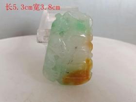 乡下收的冰种满绿翡翠.