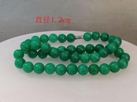 乡下收 的清代 一串 翡翠项链
