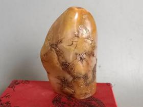 乡下收的 清代 雕工 不错的 田黄石印章