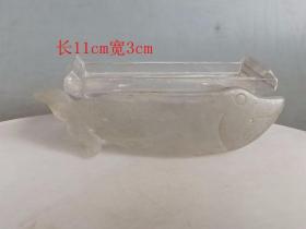 乡下收的清代 和田玉鱼佩