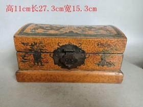 乡下收的清代漆器 龙纹木盒