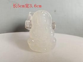 乡下收的 玛瑙 观音佩