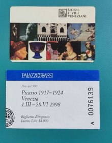 威尼斯市民博物馆-名画-和下面-威尼斯2007年艺术博览会-毕加索展览-都有折--门票收藏-
