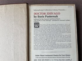 Doctor Zhivago / 日瓦戈医生（英语 精装 毛边本）