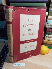 The function of criticism:problems and exercises    英文原版    精装带书衣